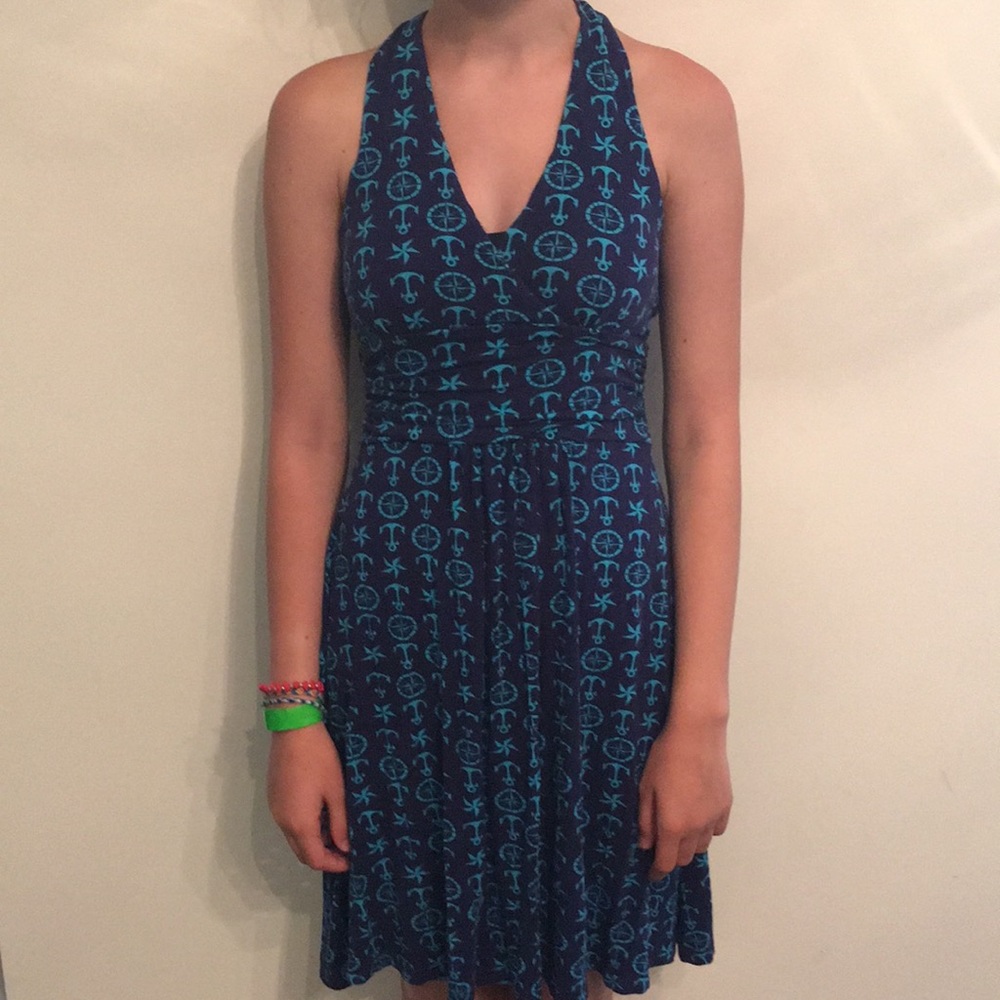 Blue anchor dress